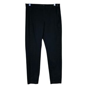 Banana Republic Women Pants Black Devon Mid Rise Side Zip Pull On Stretch 8